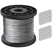 Cable de acero de 100 m- cable de alambre de acero inoxidable 304- cable de avión- 1-16- núcleo trenzado de 1-5 mm…